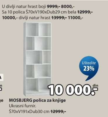 MOSBJERG POLICA ZA KNJIGE