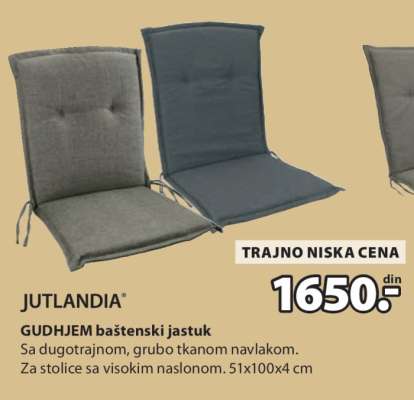 JUTLANDIA GUDHJEM BAŠTENSKI JASTUK