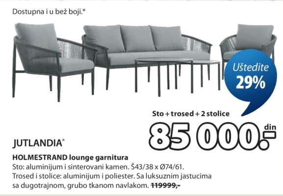 JUTLANDIA HOLMESTRAND lounge garnitura