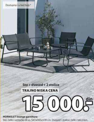 HORNSLET lounge garnitura