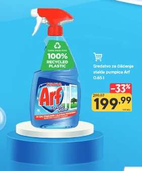 Sredstvo za čišćenje stakla pumpica Arf 0.65 l