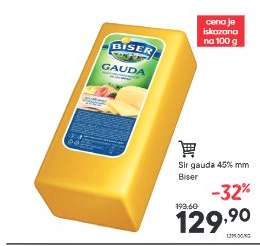 Sir gauda 45% mm Biser