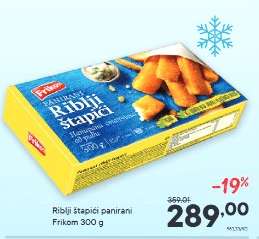 Riblji štapići panirani Frikom 300 g