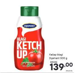 Kečap blagi Dijamant 500 g