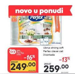 Ubrus strong soft Perfex clever cat 3 komada