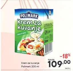 Krem za kuvanje Polimark 200 ml