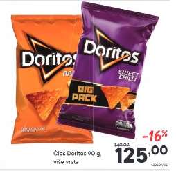 Čips Doritos 90 g, více vrsta