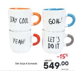 Set šolja 4 komada