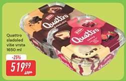 Quattro sladoled više vrsta 1650 ml