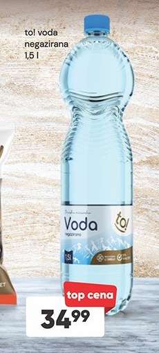 to! voda negazirana 1,5 l