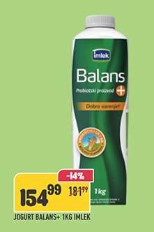 Jogurt Balans+ 1kg Imlek