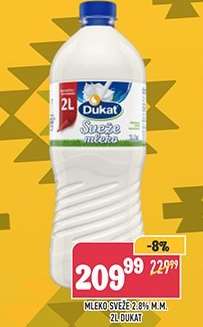 Mléko svěží 2.8% M.M.
