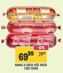 Namaz u crevu više vrsta