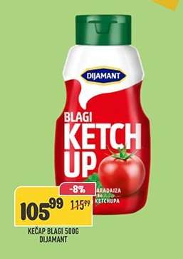 Kečap Blagi 500g Dijamant