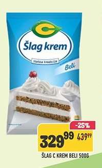 Šlag C Krem Beli 500g