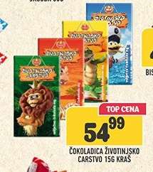 Čokoladica Životinjsko Carstvo 15g Kraš