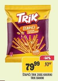 Štapići Trik 200g Kikiriki Trik Banini