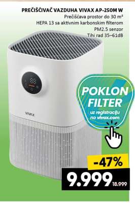 PREČIŠĆIVAČ VAZDUHA VIVAX AP-250M W