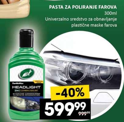 PASTA ZA POLIRANJE FAROVA