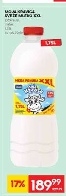 MOJA KRAVICA SVEŽE MLEKO XXL