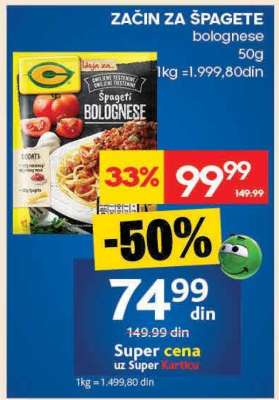 ZAČIN ZA ŠPAGETE BOLOGNESE