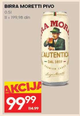 BIRRA MORETTI PIVO