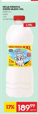 MOJA KRAVICA SVEŽE MLEKO XXL