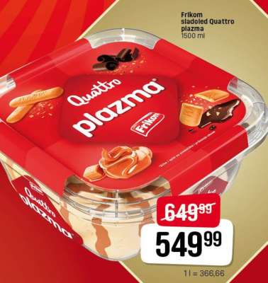 Frikom sladoled Quattro plazma