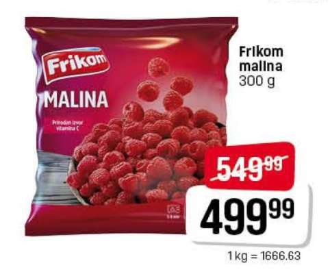 Frikom malina 300 g