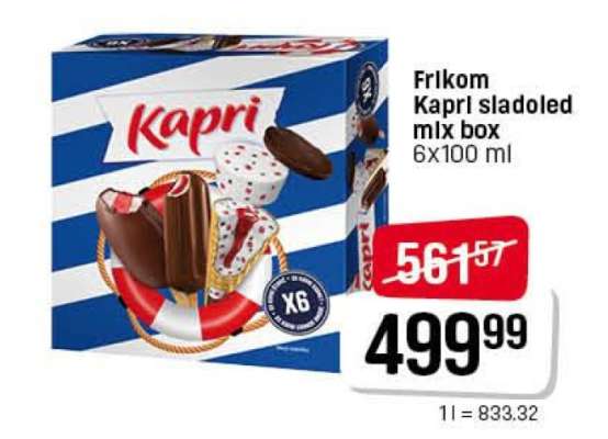 Frikom Kapri sladoled mix box