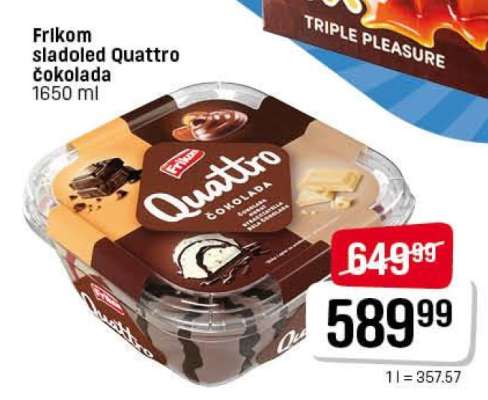 Frikom sladoled Quattro čokolada