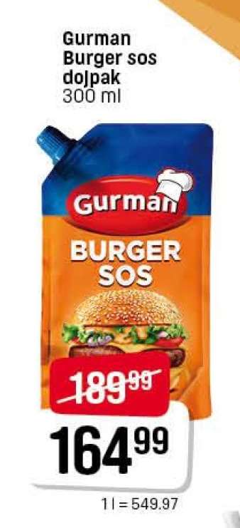 Gurman burger sos dolpak