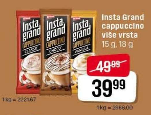 Insta Grand cappuccino više vrsta