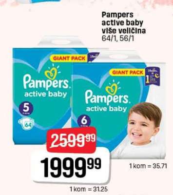 Pampers active baby