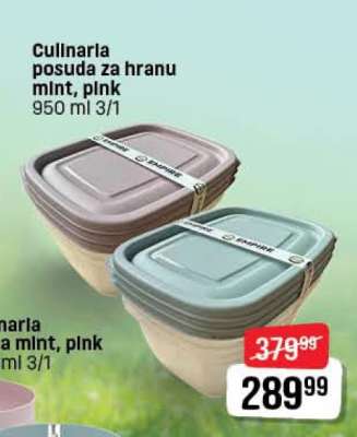 Culinarla posuda za hranu mint, pink
