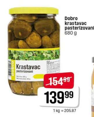 Dobro krastavac pasterizovani