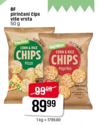 BF pirinčani čips