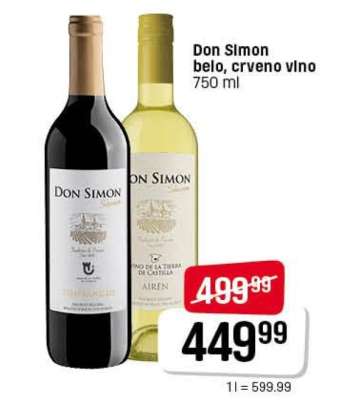 Don Simon belo, crveno vino