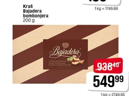 Kraš bajadera bombonjera