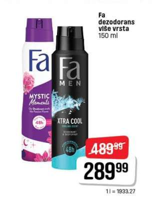 Fa dezodorans više vrsta