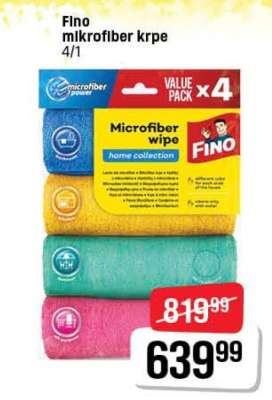 Fino mikrofiber krpe 4/1