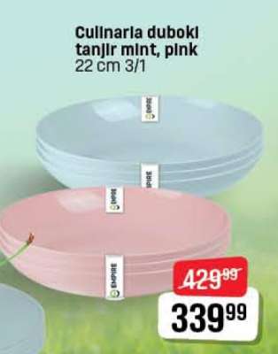 Culnaria duboki tanjir mint, pink