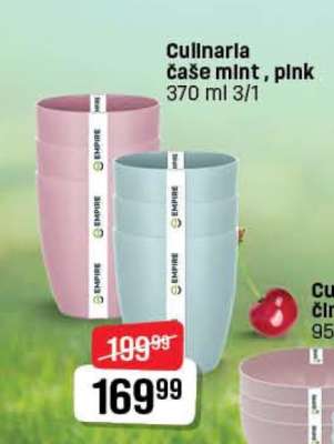 Culinarla čaše mint, pink