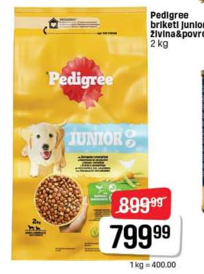 Pedigree briketi Junior