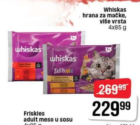 Whiskas hrana za mačke, više vrsta