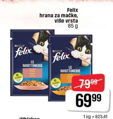 Felix hrana za mačke, više vrsta