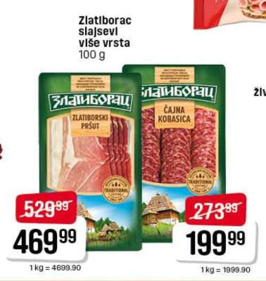 Zlatiborac slajsovi više vrsta