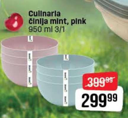 Culinarla činija mint, pink