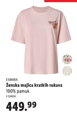 Ženska majica kratkih rukava