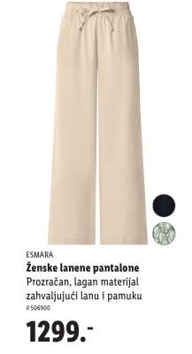 Ženske lanene pantalone